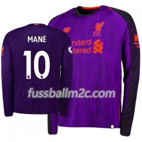 Fußballtrikots Liverpool Sadio Mane 10 Auswärts Trikotsatz 2018-2019 Langarm